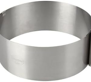 Dr. Oetker Tortenring 1919, flexibel verstellbar für Schichttorten, ideal für Backfreunde, Ø16-Ø30cm, 1 Stück