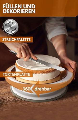 4smile Tortenring verstellbar 20 cm aus Edelstahl - ideal für kreative Kuchen in der heimischen Backstube