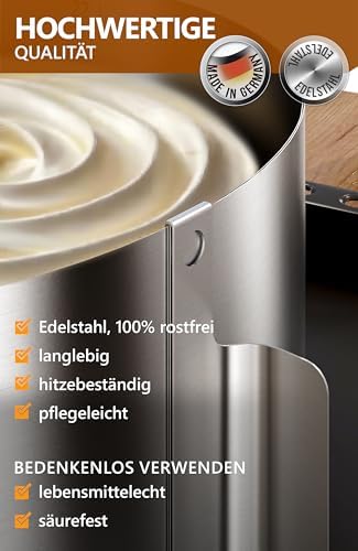 4smile Tortenring verstellbar 20 cm aus Edelstahl - ideal für kreative Kuchen in der heimischen Backstube