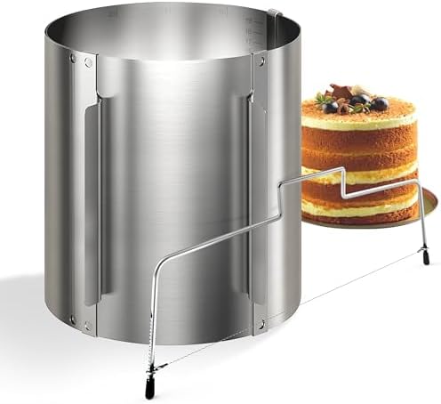 4smile Tortenring verstellbar 20 cm aus Edelstahl - ideal für kreative Kuchen in der heimischen Backstube