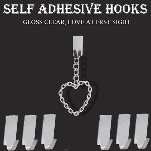 12 Stück Edelstahl Haken selbstklebend 201, starke Handtuchhaken ohne Bohren für Bad und Küche, ideale Wandlösungen