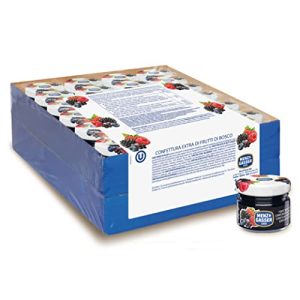 Menz&Gasser Konfitüre Extra Beeren – Premium Qualität Einzeldosen für Frühstücksfreude, 48 Gläser à 28 g, 100% Made in I