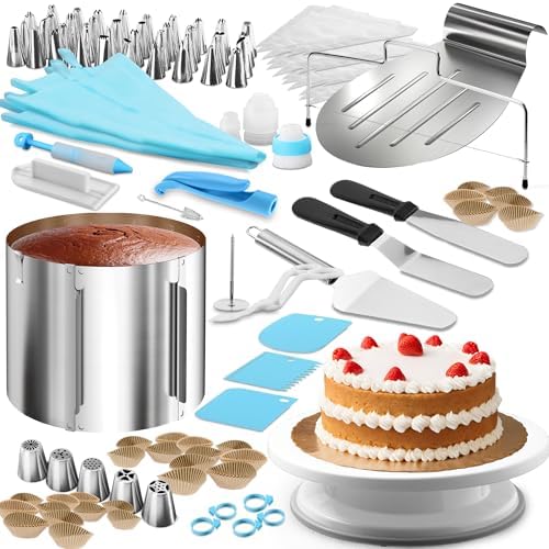 4smile Tortenring verstellbar 20 cm aus Edelstahl - ideal für kreative Kuchen in der heimischen Backstube