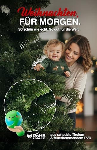 150 cm Künstlicher Weihnachtsbaum von – Dicht & Pflegeleicht, ideal für festliche Dekoration