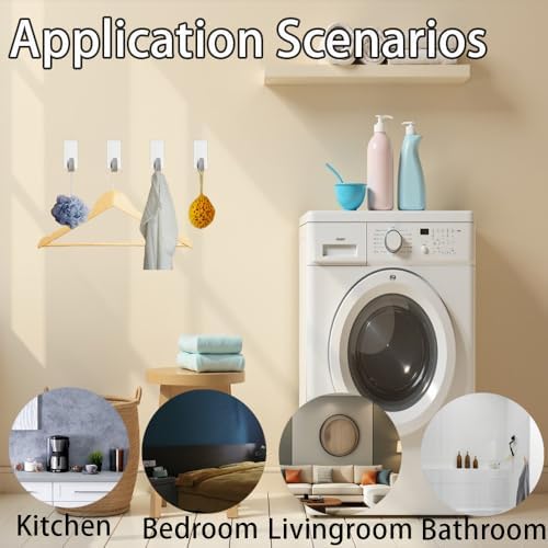 12 Stück Edelstahl Haken selbstklebend 201, starke Handtuchhaken ohne Bohren für Bad und Küche, ideale Wandlösungen