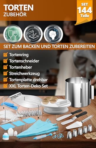 4smile Tortenring verstellbar 20 cm aus Edelstahl - ideal für kreative Kuchen in der heimischen Backstube