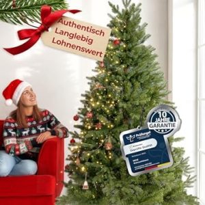 Familientanne Künstlicher Weihnachtsbaum 180 cm – Authentisch & Langlebig für Familienerinnerungen – Nachhaltiger Tannen