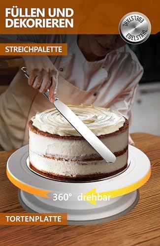 4smile Tortenring verstellbar 20 cm aus Edelstahl - ideal für kreative Kuchen in der heimischen Backstube