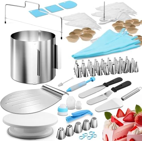 4smile Tortenring verstellbar 20 cm aus Edelstahl - ideal für kreative Kuchen in der heimischen Backstube