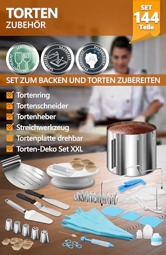 4smile Tortenring verstellbar 20 cm aus Edelstahl - ideal für kreative Kuchen in der heimischen Backstube