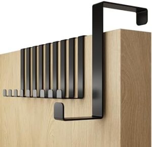 Menz 4smile Türhaken - 10er Set robuste Kleiderhaken für Platzsparende Aufhängung, ideal für Flur und Wohnzimmer, Farbe